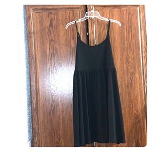 Women's Sleeveless Rib Knit Babydoll Dress